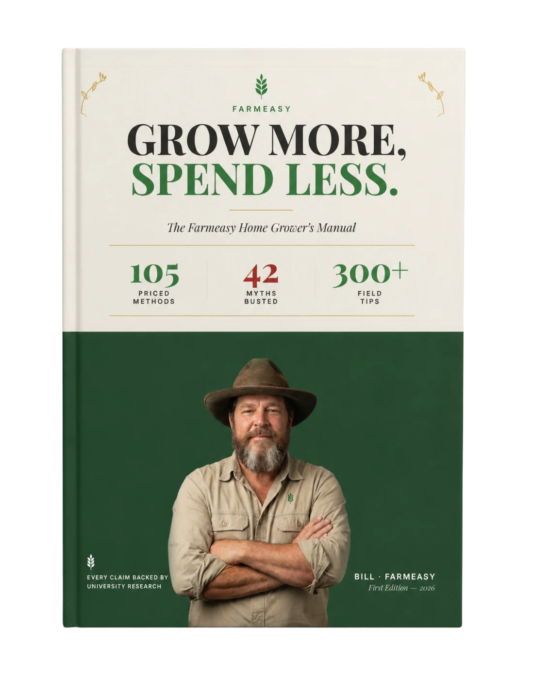 Grow More, Spend Less — front cover